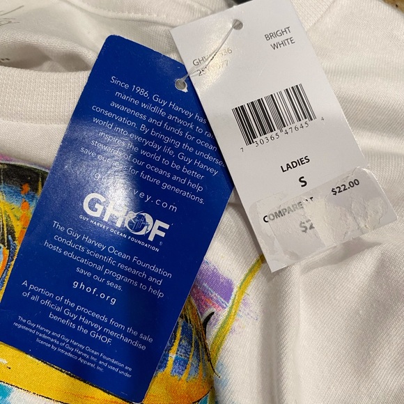 NWT Guy Harvey Tee shirt S/P - Picture 4 of 5